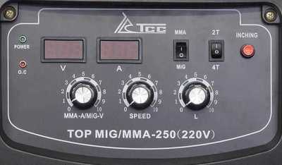 TSS TOP MIG/MMA-250 (220V) Полуавтоматическая сварка MIG/MAG и MMA фото, изображение